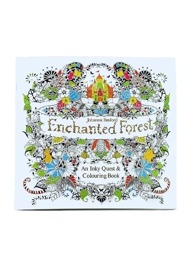 4 x 24 Page Stress Relief Hand Drawn Coloring Book Small Size 18.5*18.5cm  - Image 3