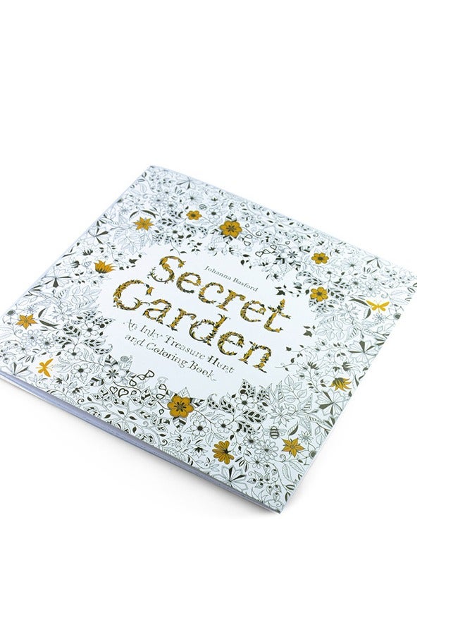 4 x 24 Page Stress Relief Hand Drawn Coloring Book Small Size 18.5*18.5cm  - Image 4