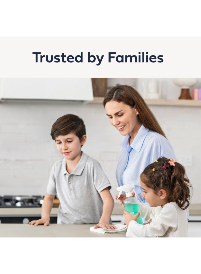 kyma Non-Toxic Multi-Surface Cleaner Single Kit, 1 Refillable Bottle + 1 Multi-Surface Refill, 500ml (Makes 1x 500ml Bottle of Multi-Surface Cleaner), Powerful, Non-Toxic, Eco Friendly, Removes Grease & Dirt - Image 5