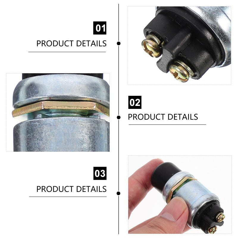 Waterproof Car Start Button 2pcs Universal Ignition Engine Push Switch for Truck Boat Replacement - Image 4