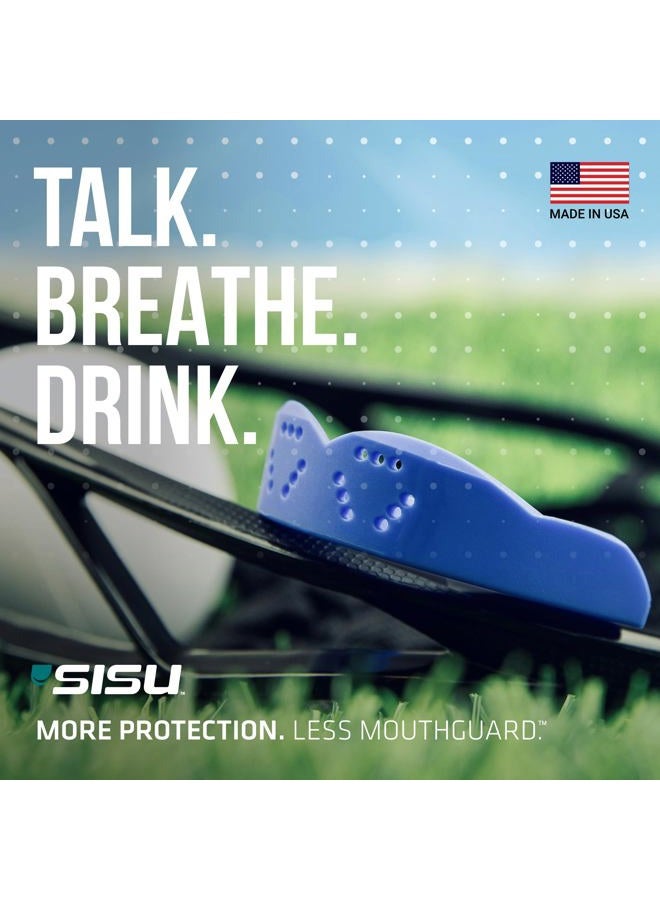 SISU 3D Youth Mouthguard Charcoal Black Preformed Easy Fit Protection for Lacrosse, Football, Hockey, Team Sports, Removable up to 20 Times, Non-Toxic - Image 5