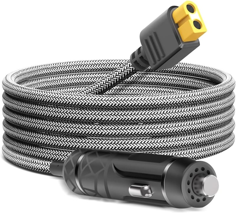 KFD XT60 Car Charger 12V/24V DC Input Adapter for ECOFLOW DELTA 2/3 River 3 RIVER 2 MAX Portable Power Station Anker SOLIX C200 C300 C800 C1000 Solar Generator 16AWG XT60 Plug Car Charging Cable - Image 1