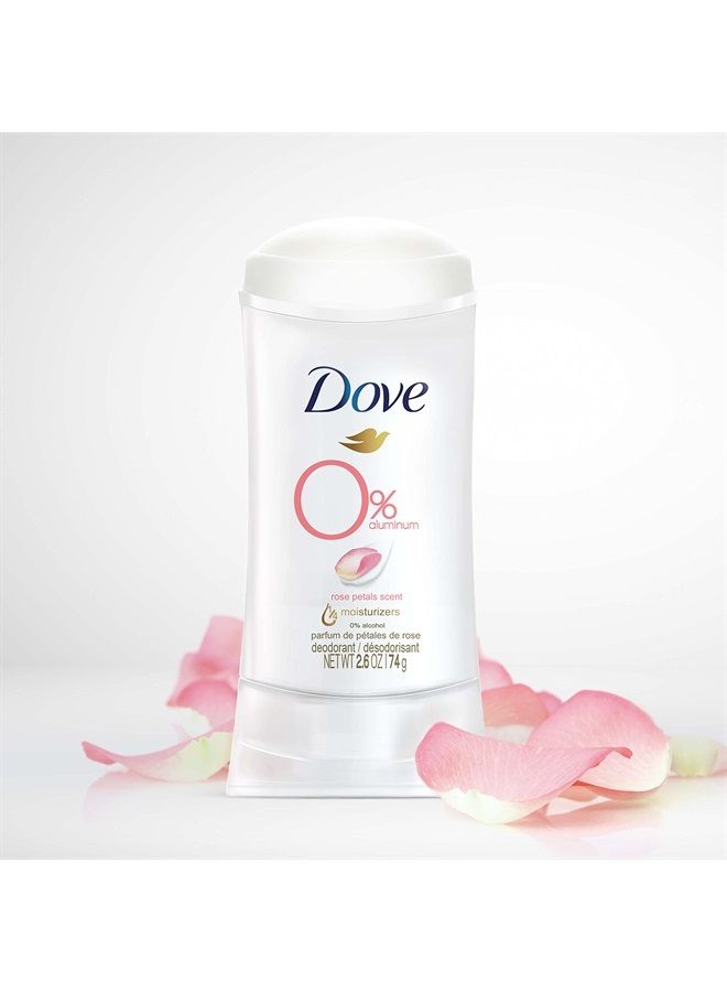 Dove مزيل عرق خالٍ من الألومنيوم بنسبة 0%، مزيل عرق غير مهيج للعناية بمنطقة تحت الإبط، مزيل عرق لطيف وخالي من الألومنيوم برائحة بتلات الورد، 2.6 أونصة - Image 4