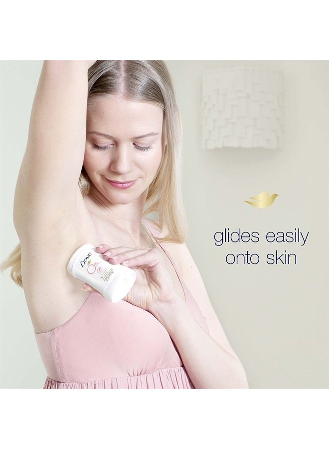 Dove مزيل عرق خالٍ من الألومنيوم بنسبة 0%، مزيل عرق غير مهيج للعناية بمنطقة تحت الإبط، مزيل عرق لطيف وخالي من الألومنيوم برائحة بتلات الورد، 2.6 أونصة - Image 3