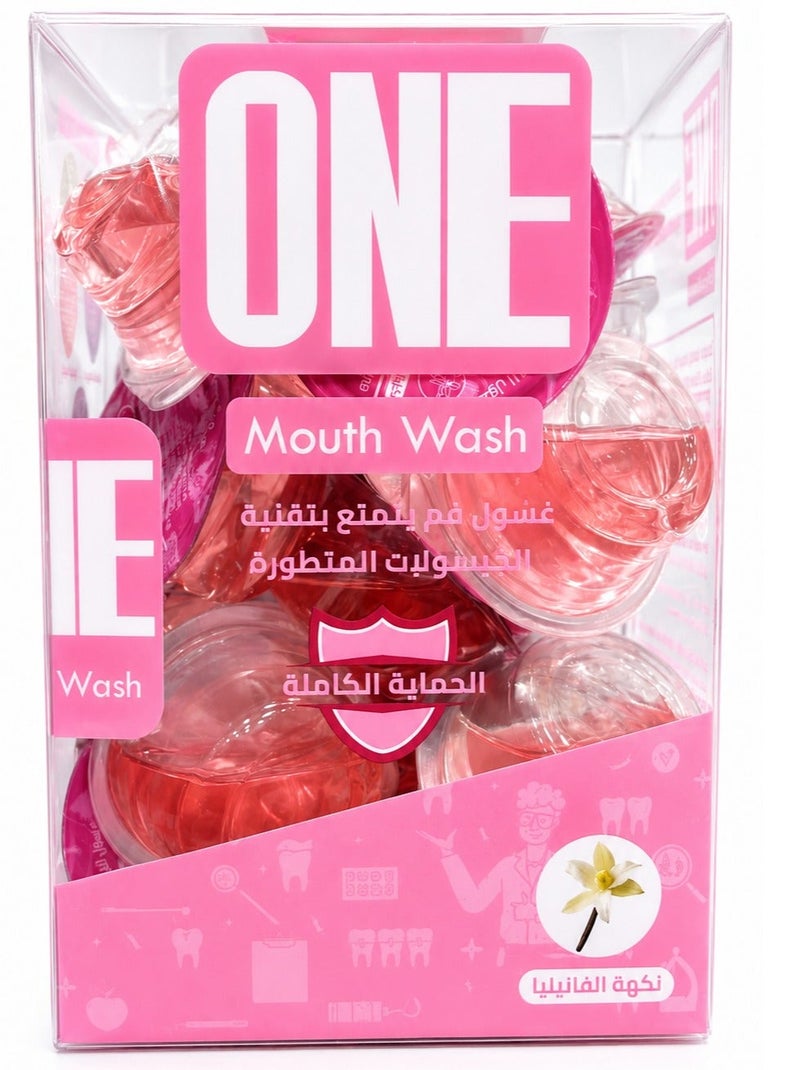 One Advanced Capsule Mouth Wash Vanilla  Flavour - 20CapsulesX15 ml - Image 1