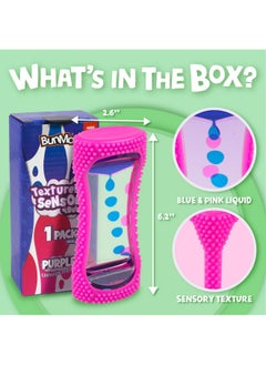 BUNMO BUNMO Kids Stocking Stuffers - Liquid Motion Bubbler with Sensory Texture - Stocking Stuffers for Kids - Bubble Timer - Liquid Motion Sensory Toys for Calming & Sensory Exploration - Small Purple  - Image 5