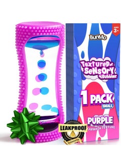 BUNMO BUNMO Kids Stocking Stuffers - Liquid Motion Bubbler with Sensory Texture - Stocking Stuffers for Kids - Bubble Timer - Liquid Motion Sensory Toys for Calming & Sensory Exploration - Small Purple  - Image 1