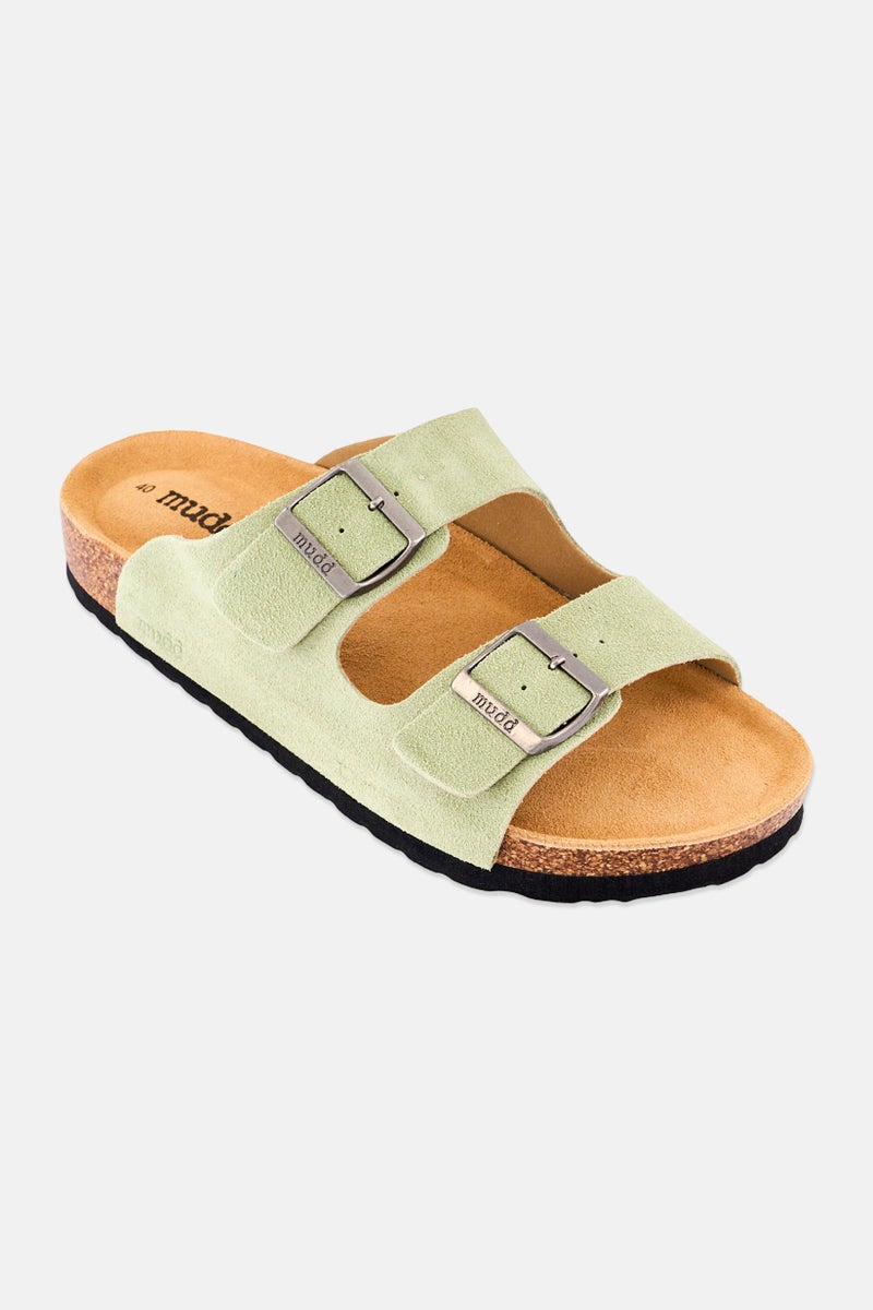 Mudd Men Slip On Cork Sandals, Olive - Image 1