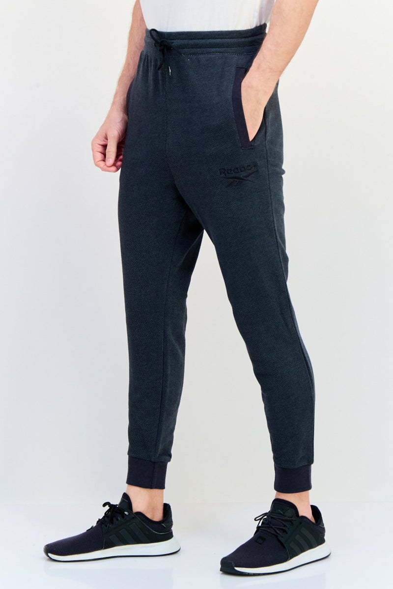 Reebok Men Sportswear Fit Outdoor Sweatpants, Black  - Image 2
