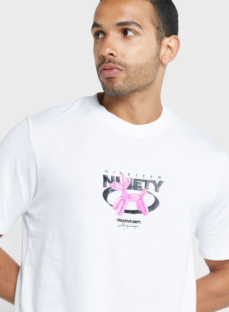 JACK & JONES Graphic Crew Neck T-Shirt