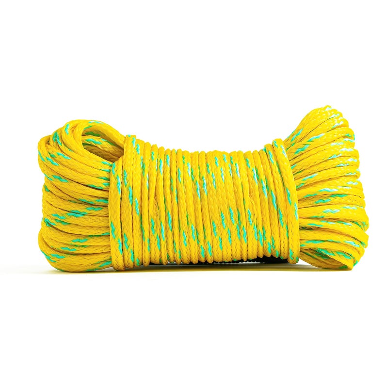 Promar NE-100 Poly Crab Line, 100-Feet, 1/4-Inch Diameter, Yellow/Green - Image 1