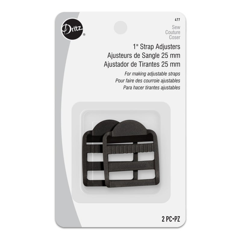 Dritz 1 Strap Slide Adjusters 2 Count Black