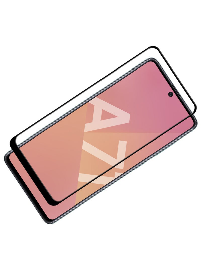 ACLIX Antistatic ESD Dustproof Premium Quality High Definition Tempered Glass Screen Protector Designed For Samsung Galaxy A71 - Image 1