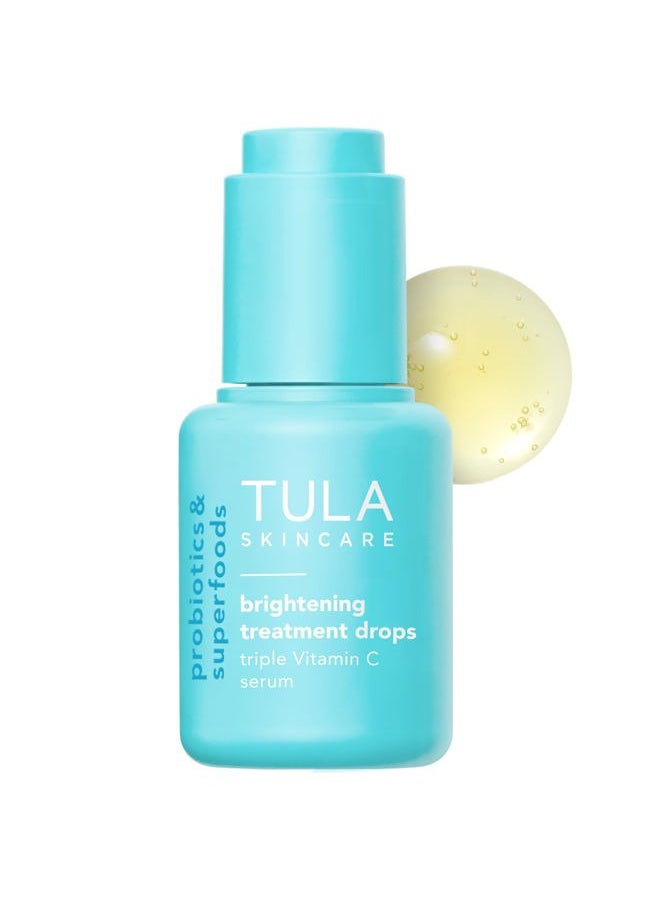 TULA Skin Care Brightening Treatment Drops - Vitamin C Serum, Brightens the Look of Dull Skin & Dark Spots, 1 fl oz.  - Image 1