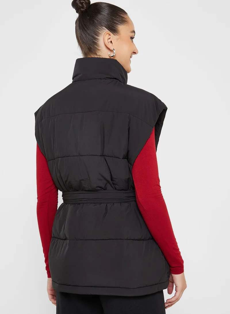 TOMMY JEANS Zip Through Belted Vest Jacket