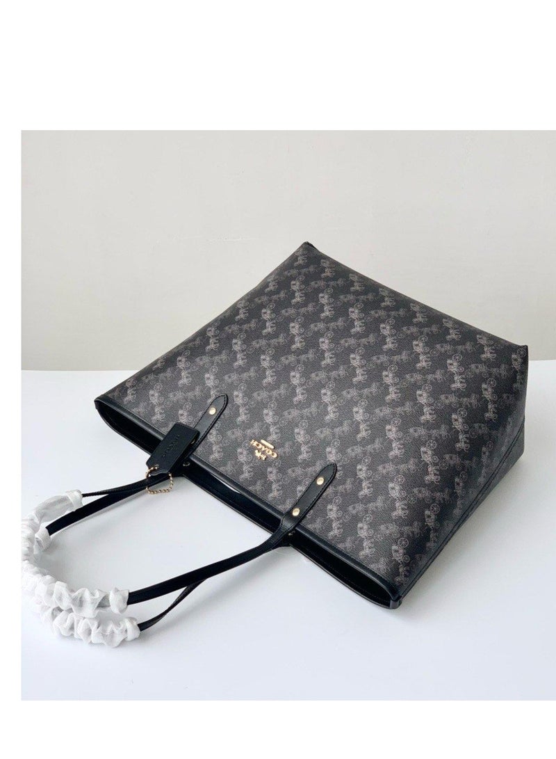 coachoutlet COACH bag for ladies Women's handbag Fashion City Tote Bag Versatile Large Capacity Large Size Shoulder Bag In Signature Canvas.  - Image 4