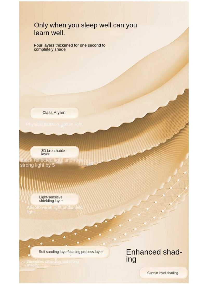 general Cartoon Student Mosquito Nets With Bracket Dormitories Fully Shaded Bed Curtains Zippered Mosquito Nets Student Sleep Privacy Protection Start Of School Season Gifts Birthday Gifts - Image 3