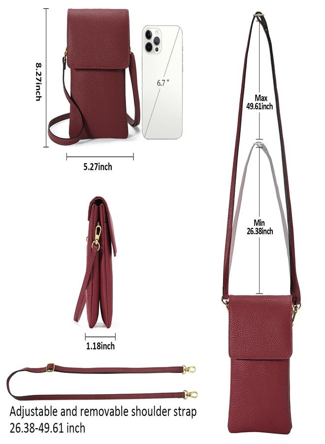 GAEKEAO Small Crossbody Bags for Women Leather Cell Phone Purse Bag Wallet with RFID Blocking Credit Card Slots - Image 4