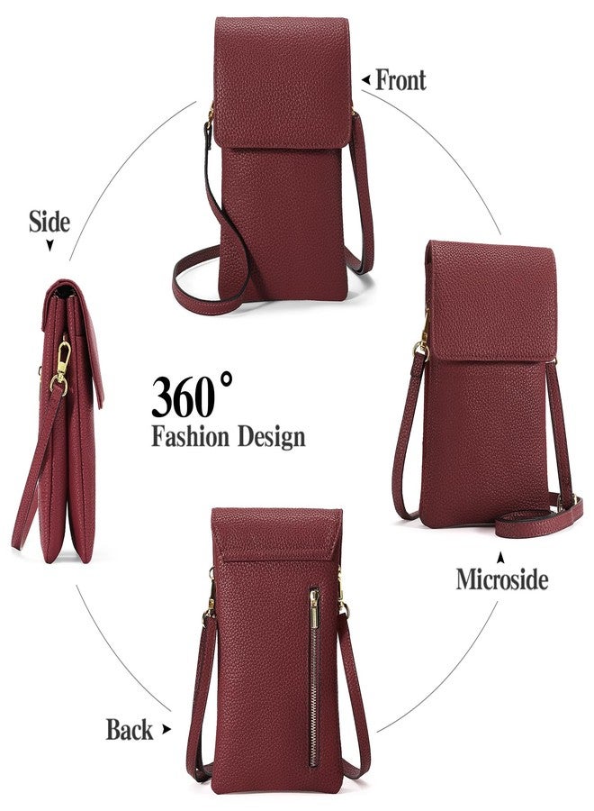 GAEKEAO Small Crossbody Bags for Women Leather Cell Phone Purse Bag Wallet with RFID Blocking Credit Card Slots - Image 5