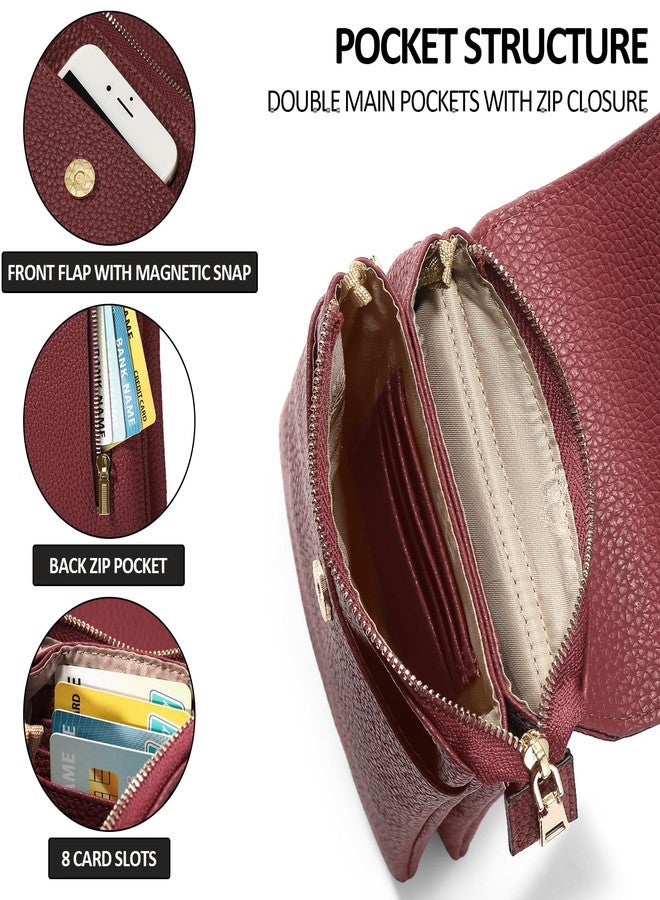 GAEKEAO Small Crossbody Bags for Women Leather Cell Phone Purse Bag Wallet with RFID Blocking Credit Card Slots - Image 3