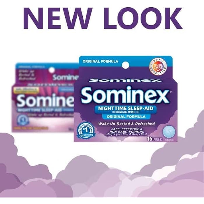 Sominex Maximum Strength Night Time Sleep-Aid | Diphenhydramine HCI | 16-Caplets per Pack | 3-Pack - Image 3