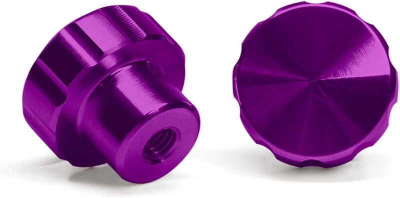 2-Pack of Solid Billet Aluminum Knobs for CupFone - Violet