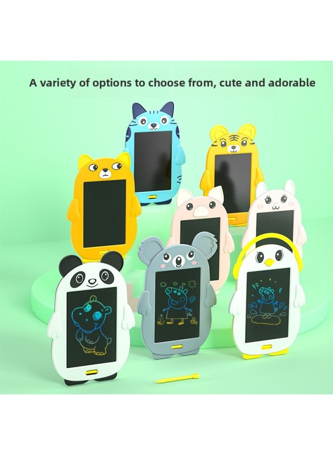 Cartoon Color Drawing Board 12 Zodiac Handwriting Board Children's Painting Graffiti Board Electronic Light Energy Small Blackboard Special-Color:Huang Xiaohu  - Image 2