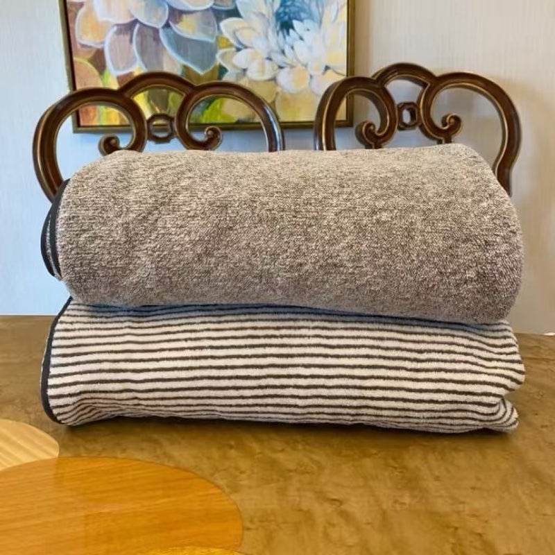 Thick Microfiber Bath Towel Set for Couples - Image 4