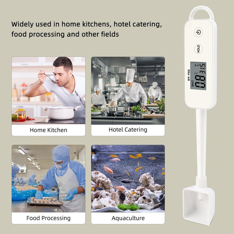 ordinarYone High Precision Salinity Meter for Aquariums and Cooking with 0.2% Accuracy and Wide Measuring Ranges from 0.1% to 0.5 - Image 2