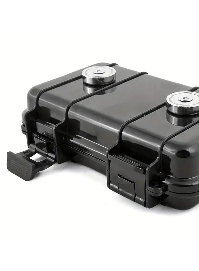 Magnetic Key Box Black Waterproof Car Key Holder Outdoor Hide A Key Storage Case PVC Material - Image 3