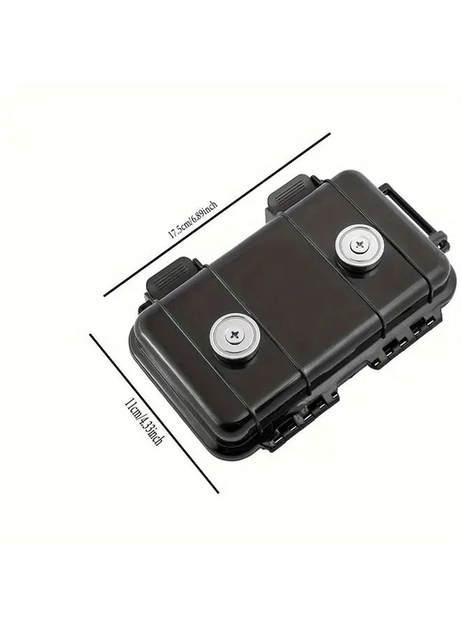 Magnetic Key Box Black Waterproof Car Key Holder Outdoor Hide A Key Storage Case PVC Material - Image 2