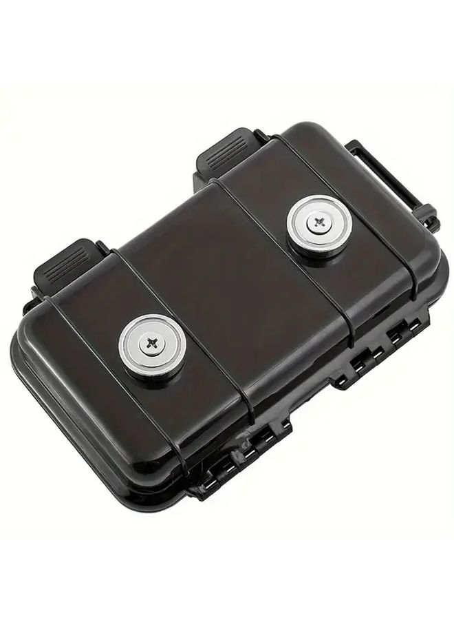 Magnetic Key Box Black Waterproof Car Key Holder Outdoor Hide A Key Storage Case PVC Material - Image 1