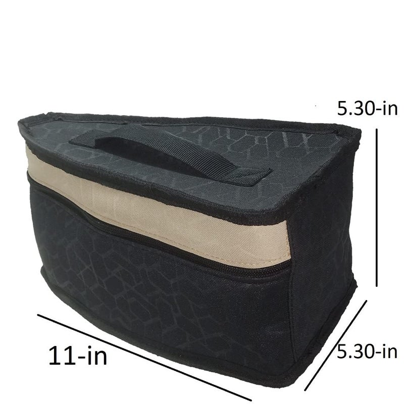 DHARMATMAJ Iron Storage Bag Iron Protective Cover Travel Iron Carrier Iron Tote with Handle Zipper Closure Dustproof Easy to Carry Iron Storage Case Holder Black - Image 2