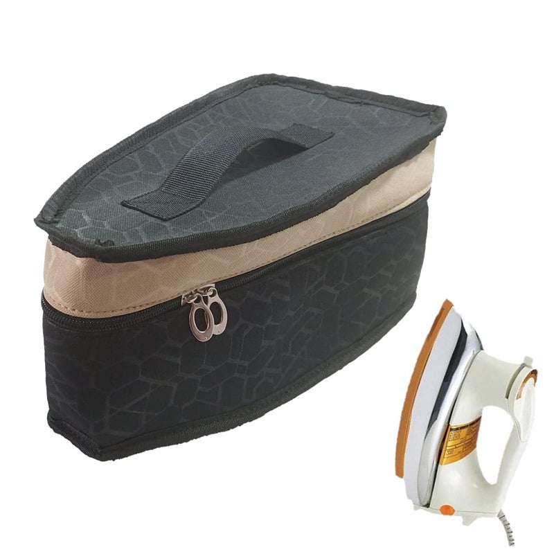 DHARMATMAJ Iron Storage Bag Iron Protective Cover Travel Iron Carrier Iron Tote with Handle Zipper Closure Dustproof Easy to Carry Iron Storage Case Holder Black - Image 1