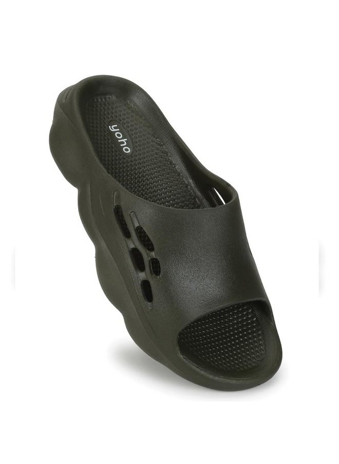 YOHO YOHO Dolphy EVA Sliders For Men | Trending design | Anti-slip sole | Sweat free | Super flexible | Ergonomic and cushioned footbed  - Image 1