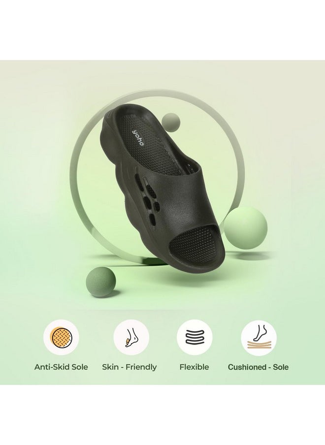 YOHO YOHO Dolphy EVA Sliders For Men | Trending design | Anti-slip sole | Sweat free | Super flexible | Ergonomic and cushioned footbed  - Image 2