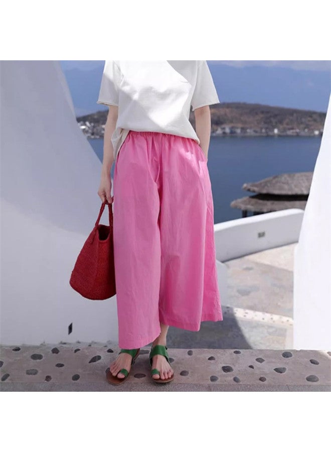 XINYANG Pure Cotton 2025 Summer Thin Eight-point Balloon Pants Loose Wide-leg Trousers Petite-slimming Versatile Casual Pants - Image 3