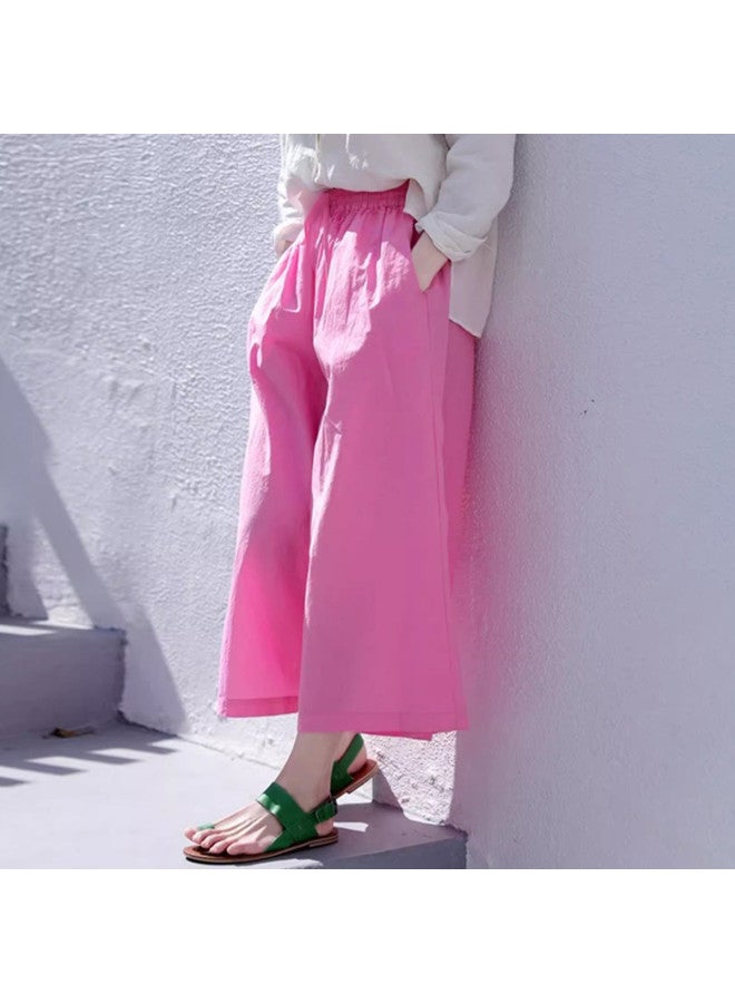 XINYANG Pure Cotton 2025 Summer Thin Eight-point Balloon Pants Loose Wide-leg Trousers Petite-slimming Versatile Casual Pants - Image 2