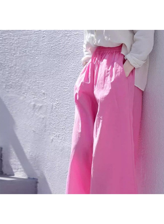 XINYANG Pure Cotton 2025 Summer Thin Eight-point Balloon Pants Loose Wide-leg Trousers Petite-slimming Versatile Casual Pants - Image 5