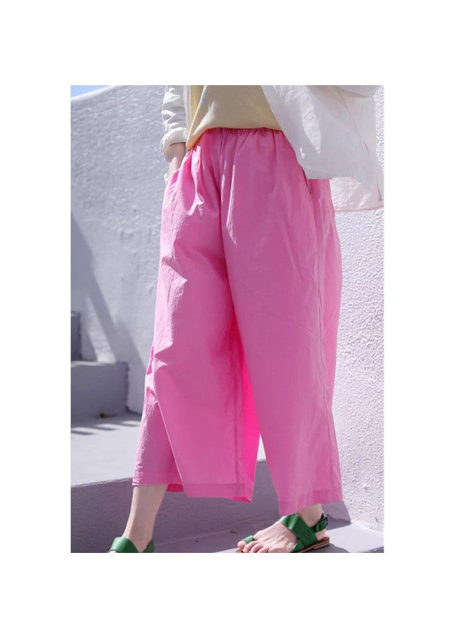 XINYANG Pure Cotton 2025 Summer Thin Eight-point Balloon Pants Loose Wide-leg Trousers Petite-slimming Versatile Casual Pants - Image 4