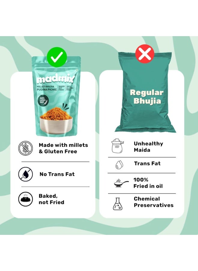 Jowar Bhujia Pudina Picnic (125g ) - Image 3