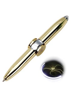 EasyLife Spinning Rotating Pen Metal Shell Rotating Pen Led Rotating Pen Refill Ballpoint Pen  - Image 1