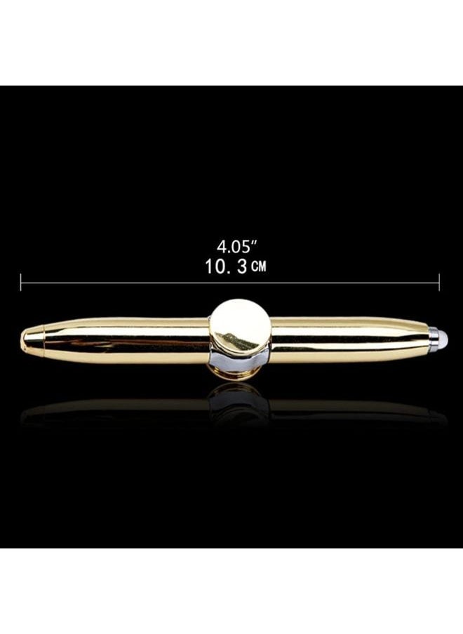 EasyLife Spinning Rotating Pen Metal Shell Rotating Pen Led Rotating Pen Refill Ballpoint Pen  - Image 2