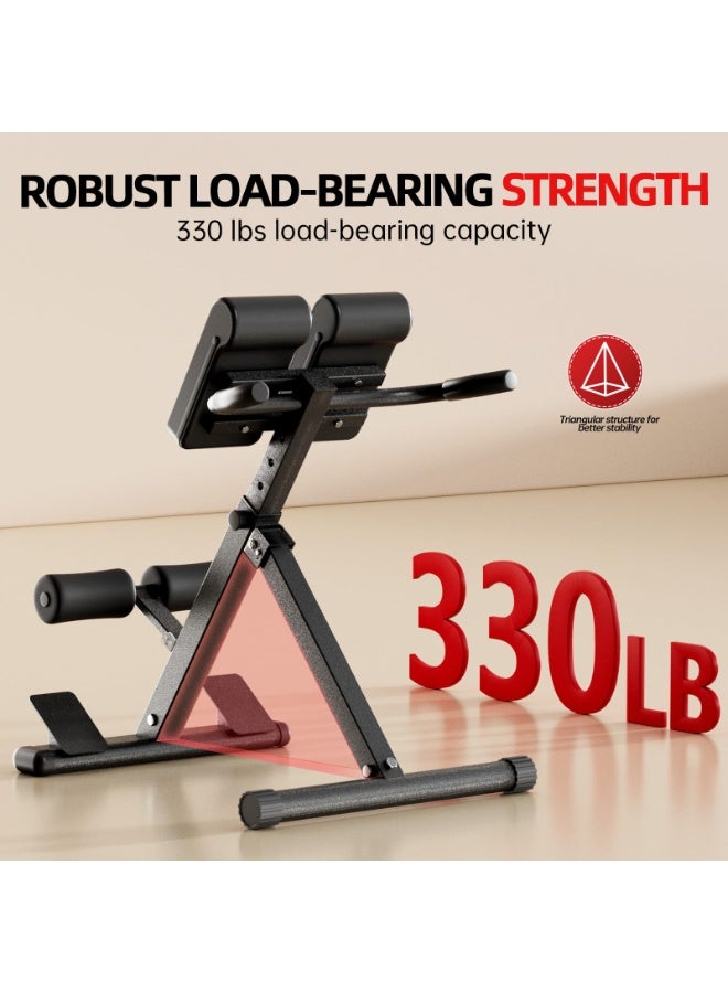 WALALLA Roman Chair Hyperextension Bench Adjustable Back Extension Machine for Glutes, Hamstrings & Lower Back Foldable Multi-Purpose Workout Equipment for Home Gym - Image 5