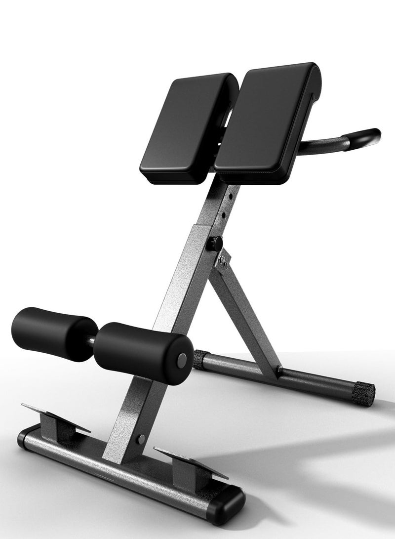WALALLA Roman Chair Hyperextension Bench Adjustable Back Extension Machine for Glutes, Hamstrings & Lower Back Foldable Multi-Purpose Workout Equipment for Home Gym - Image 1