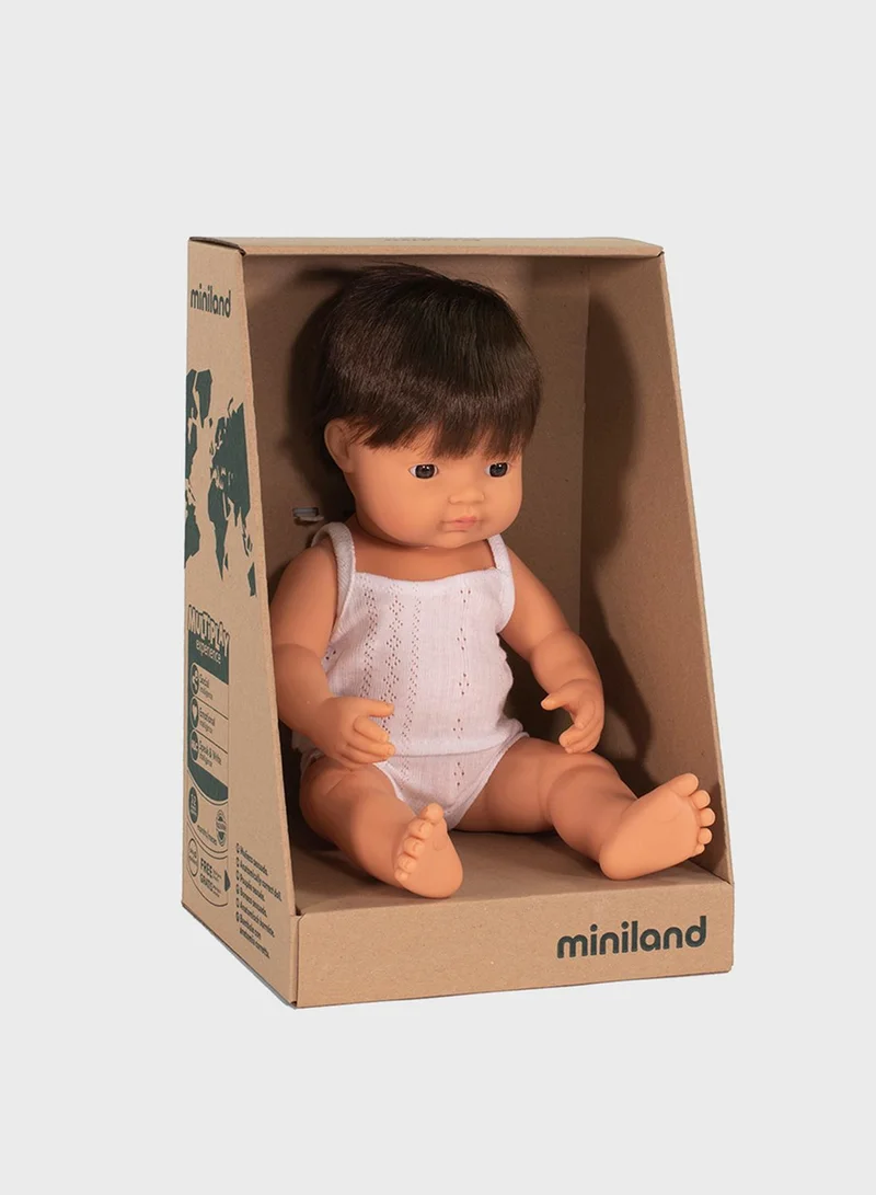 miniLAnD Baby Brown Hair Boy 38Cm