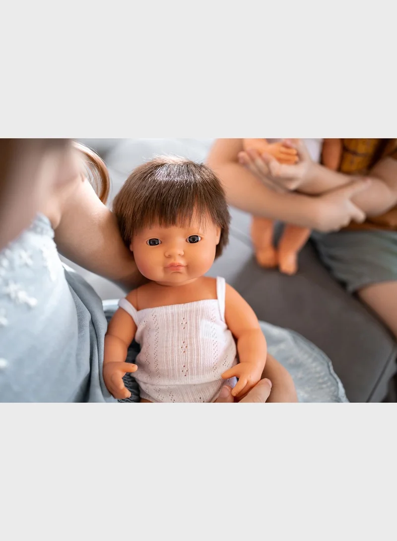 miniLAnD Baby Brown Hair Boy 38Cm