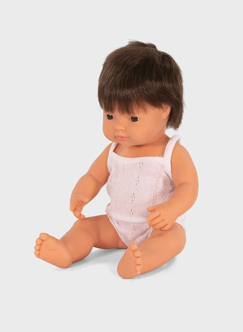 miniLAnD Baby Brown Hair Boy 38Cm