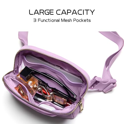 Gitus Gifts for 8 9 10 11 12 Year Old Girls Belt Bag Fanny Pack Crossbody Bags with Initial Letter Patch Cute Stuff Birthday Gifts for Teen Girls Women Personalized Trend Stuff (Lavender-E) - Image 5