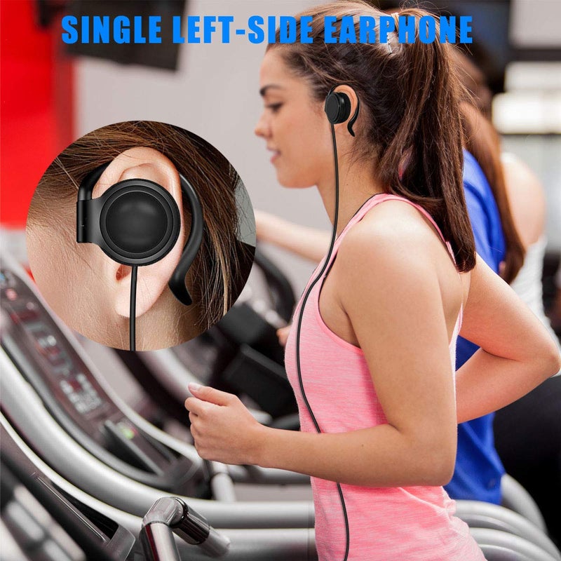 EXMAX Wired Single Headphones 3.5mm Left-Side Earphone One Ear Ear-Hook Headphone for EXD-101 ATG-100T Wireless Tour Guide Receiver Radio Podcast Laptop MP3 Ear Bud (Left-Side Earphone) - Image 3